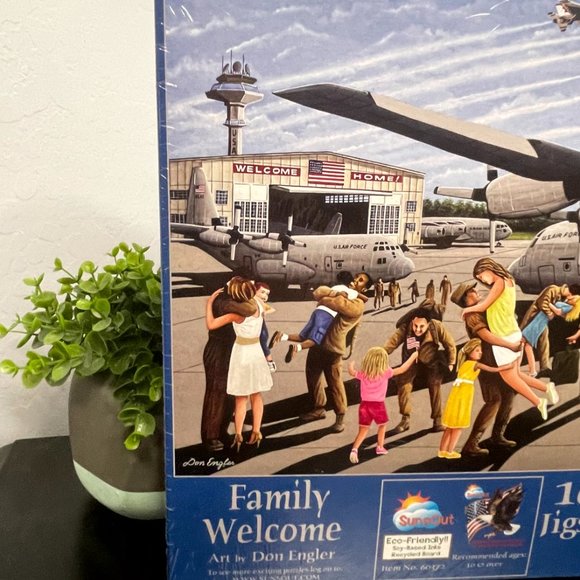 Sunsout Inc. "Family Welcome" 1000 Piece Jigsaw Puzzle  NEW - Picture 2 of 8
